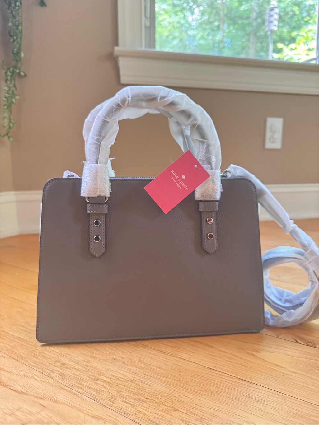 Nwt Kate Spade Mulberry Street Pebbled Leather Satchel Hare Grey